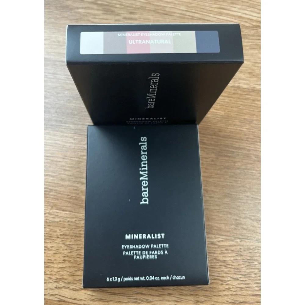 Lot of 2 Bare Minerals Mineralist Eyeshadow Palette Ultra Natural 6 Shades NEW